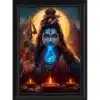 neelkanth shiva a4 ntr photo print — blue throat