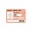 nursery student pvc card