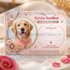 pet photo rakhi note gift card