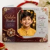 photo rakhi personalised pvc card