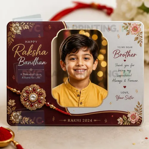 photo rakhi personalised pvc card