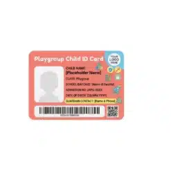 playgroup child pvc id card