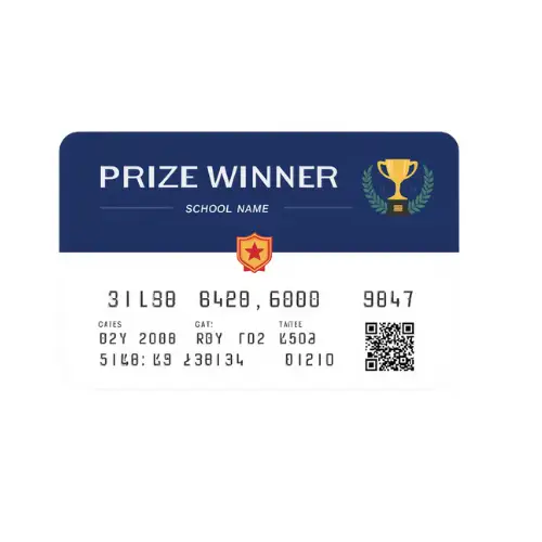 prize winner pvc card school