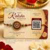 qr scan rakhi note gift card