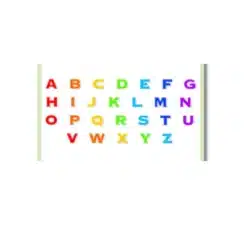 rainbow alphabet a4 ntr chart