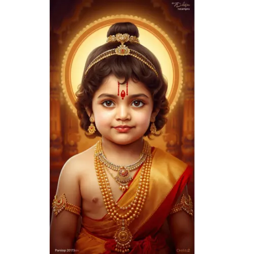 ram ji bal roop child a4 ntr photo print
