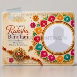 rangoli design rakhi photo card