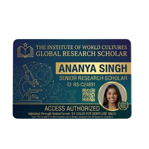 research scholar pvc id card