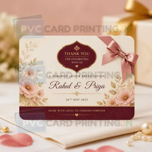 return gift personalised pvc card