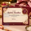 return gift rakhi note gift card