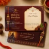 rudraksha rakhi note gift card