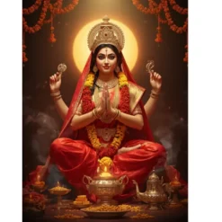 santoshi mata a4 ntr photo print — friday puja
