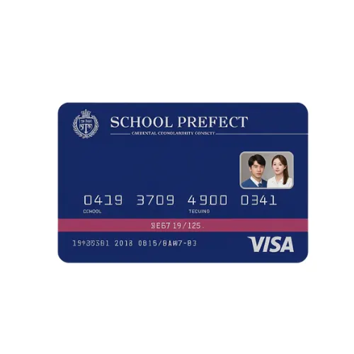 school prefect pvc card