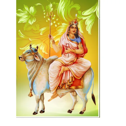shailputri navratri day 1 a4 ntr poster