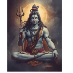 shiva bhasma ash sacred a4 ntr print