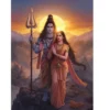 shiva parvati sunset himalaya a4 ntr
