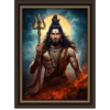 shiva trishul a4 ntr photo print — power