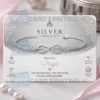 silver bracelet personalised pvc card