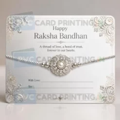 silver rakhi greeting card pvc (1)