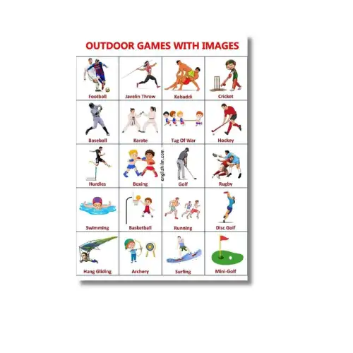 sports and games a4 ntr chart kids