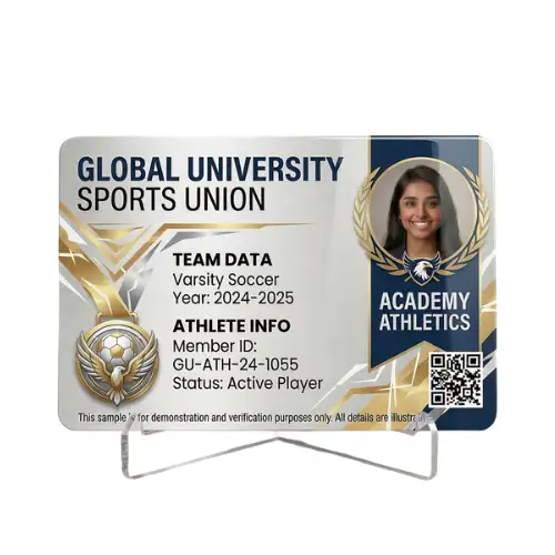 sports team pvc card college
