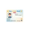 star of the week kg1 pvc card