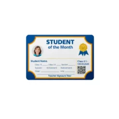 student of the month pvc card