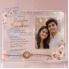 transparent rakhi photo card
