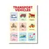 transport vehicles a4 ntr chart kids