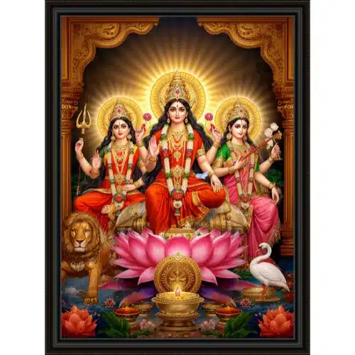tridevi lakshmi durga saraswati a4 ntr print