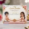twin sibling rakhi note gift card