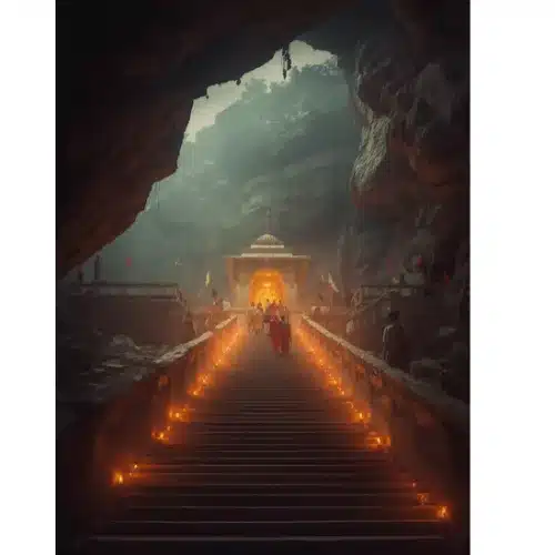 vaishno devi temple a4 ntr photo print