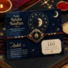 zodiac personalised pvc card rakhi