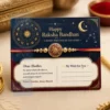zodiac rakhi note pvc card