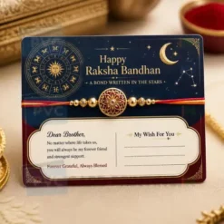 zodiac rakhi note pvc card