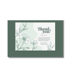 A4 Thank You Notes Sheet Printed — Single Page Activity Sheet