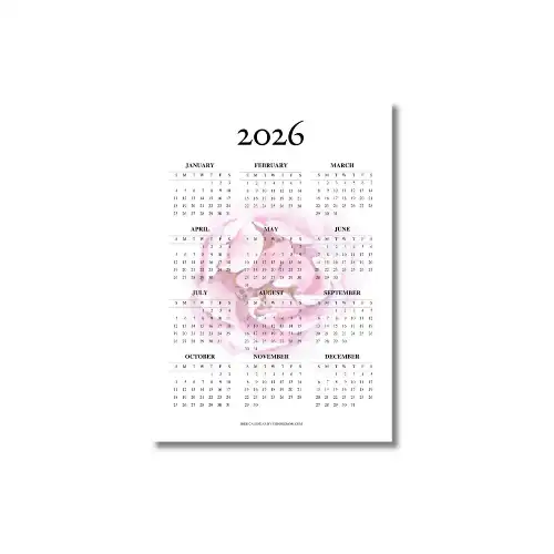 a4 2026 year calendar sheet printed — single page 2026 organiser sheet (2)