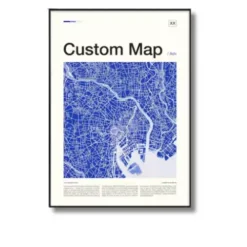 a4 a4 map custom print printed — single sheet a4 print