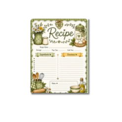 a4 a4 recipe personalised print printed — single sheet a4 print