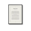 a4 a4 song lyric art print printed — single sheet a4 print (1)