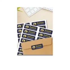 a4 address label sticker sheet printed — return label stickers 24 up sheet