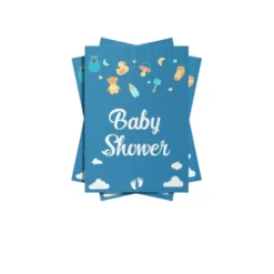 a4 baby shower invitation printed — single sheet baby print (1)