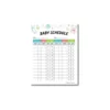 a4 baby sleep schedule printed — single page baby organiser sheet (1)