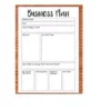 a4 business plan worksheet printed — single sheet business practice