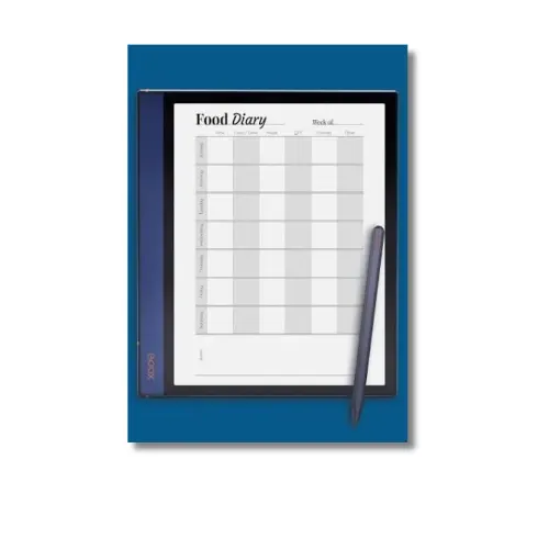 a4 calorie food diary printed — single page calorie organiser sheet