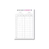 a4 card game score sheet printed — single sheet card print