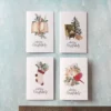 a4 christmas card 2 up sheet printed — single sheet christmas print