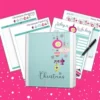 a4 christmas planner sheet printed — single page christmas organiser sheet
