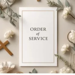 a4 church service order printed — single sheet church print (1)