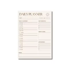 a4 daily to do list planner printed — single page daily organiser sheet (4)